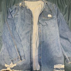 Distressed Jean Jacket